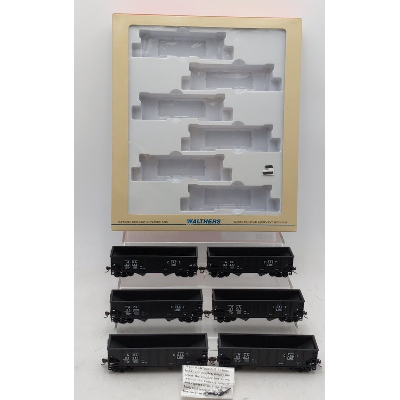 Walthers 932-946 HO Atlantic Coast Line PS-3 Twin Hopper Cars (6 Pack) LN/Box