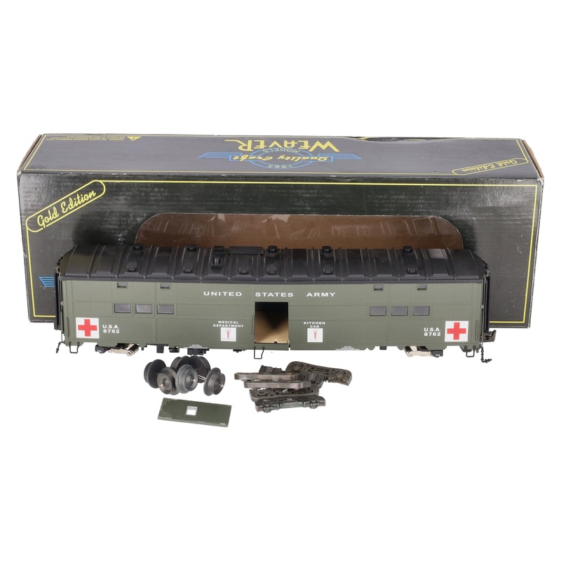 Weaver U21100LD 3-Rail Troop Hospital Car #8762/Box