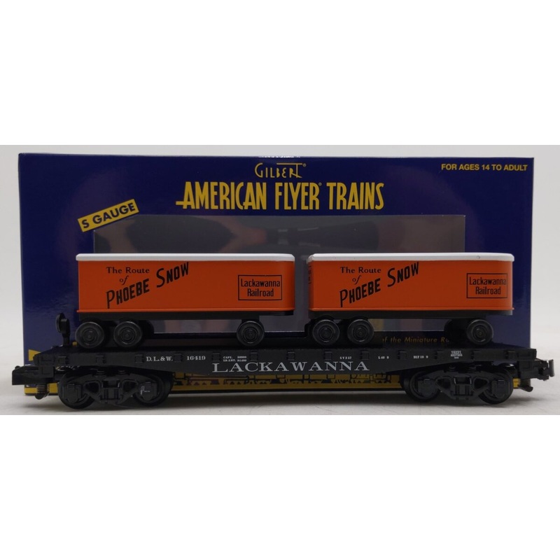 American Flyer 1919231 S Lackawanna TOFC Flatcar #16419 EX/Box