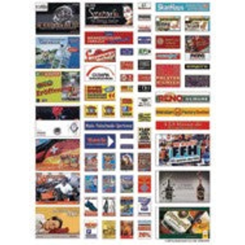 Busch 1138 HO Scale Modern Advertisement Set