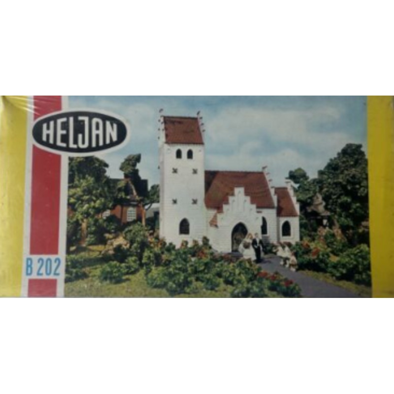 Heljan 202 HO Village Church Plastic Building Kit