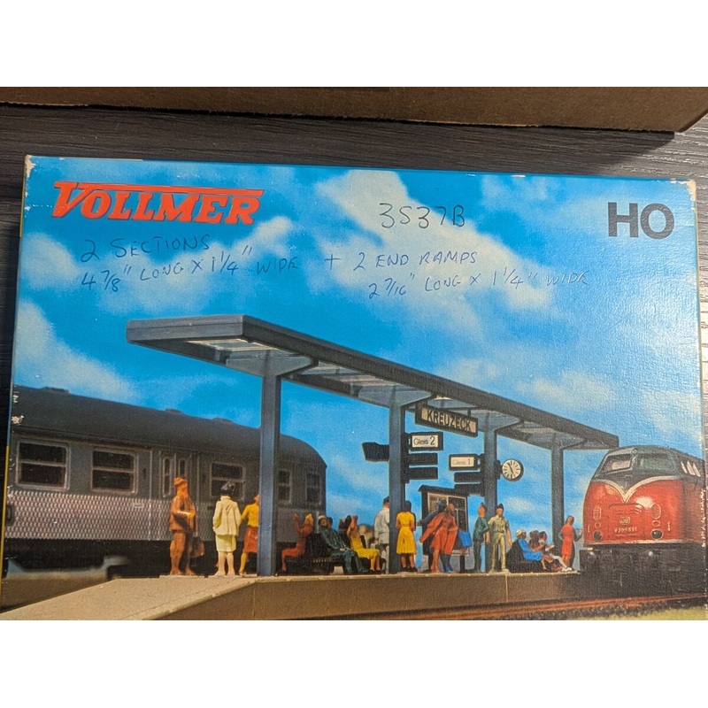 Vollmer 3537B HO Passenger Platform Plastic Building Kit