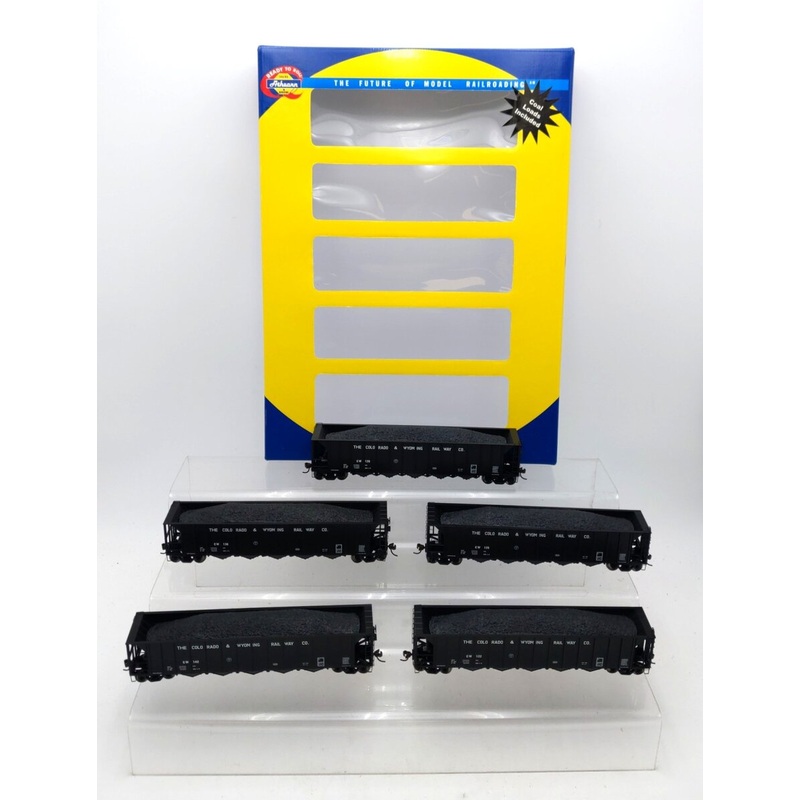 Athearn 94629 HO Colorado & Wyoming 5-Bay Rapid Discharge Hopper (Pack of 5) LN/Box