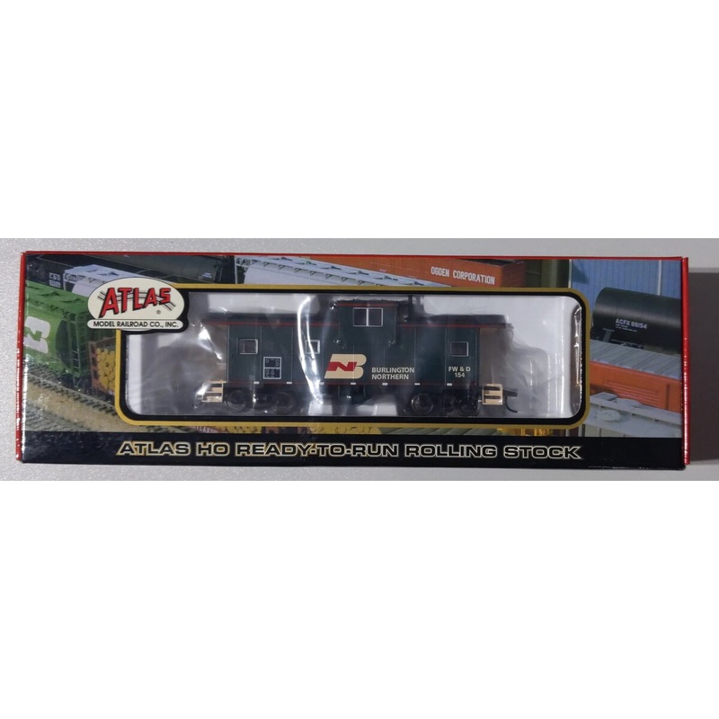Atlas 1928 HO Scale Burlington Northern Extended Vision Caboose #154 MT/Box
