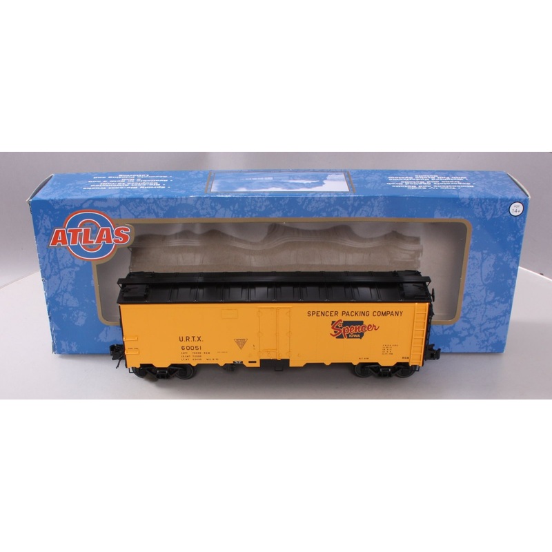 Atlas 3003911-1 Spencer Packing Co. 40′ Steel Reefer Car #60051 (3 Rail) LN/Box