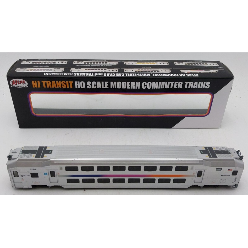 Atlas HO  NJ Transit 7001 Multi-Level Cab Car Atlas 20004109 LN/Box