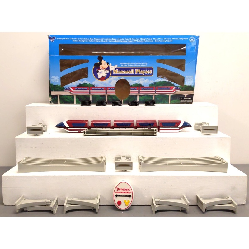 Disney Monorail Set (Red, White, & Blue Version) VG/Box