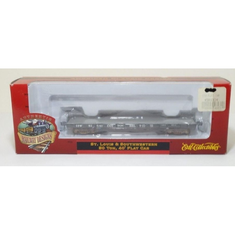 Ertl 1374 HO Scale St. Louis & Southwestern 50 Ton 40′ Flat Car # 81541 MT/Box