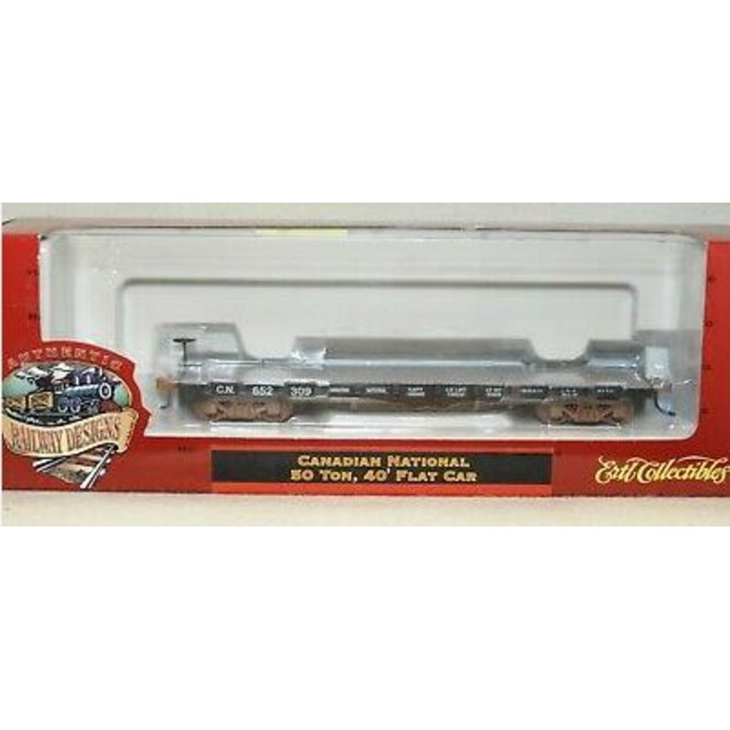 Ertl 4442 HO Scale Canadian Pacific 50 Ton, 40′ Flat Car # 34359 NIB