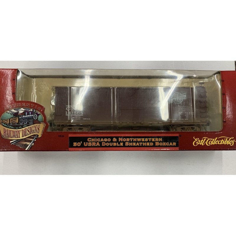 Ertl 4991 HO Scale Chicago & Northwestern 50′ USRA Double Sheathed Boxcar MT/Box