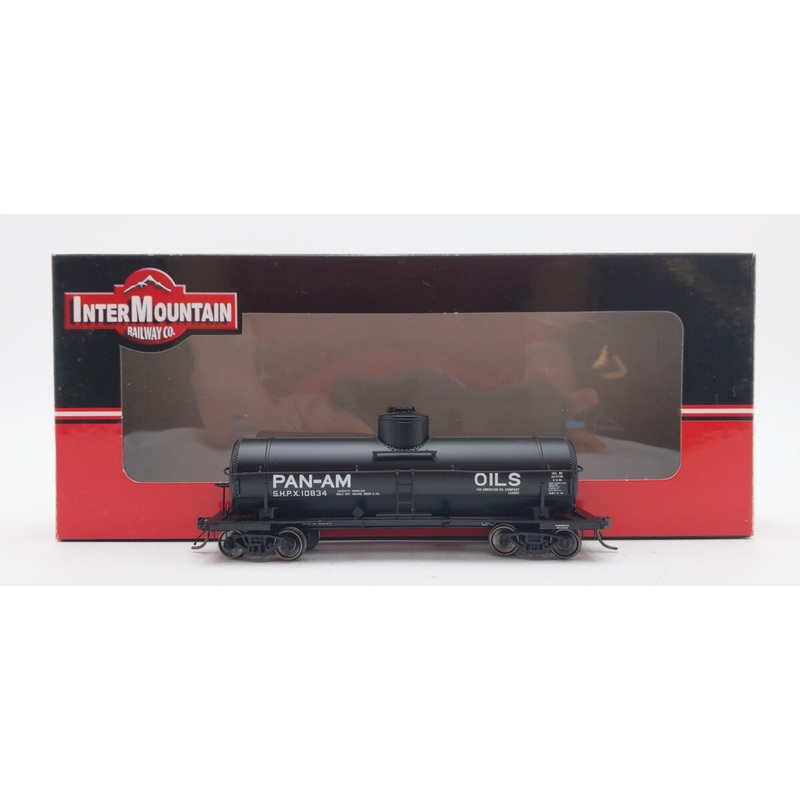 InterMountain 46210-24 HO Scale SHPX Pan-Am Oil 10,000 Gallon Tank Car #10834 EX/Box