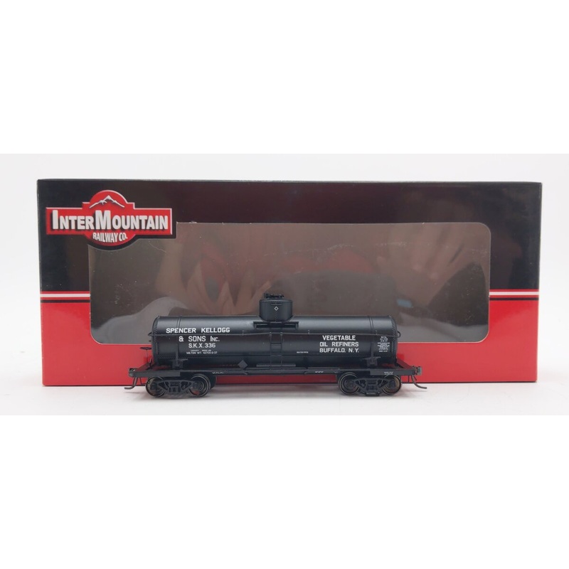 InterMountain 46303-16 HO Scale Spencer Kellogg & Sons 8k Gallon Tank Car #336 EX/Box
