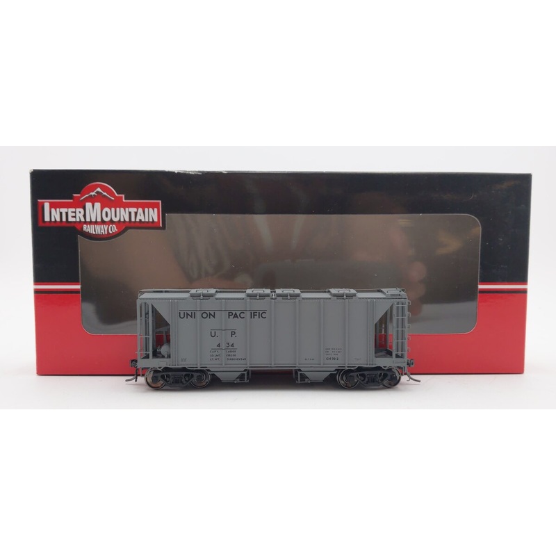 InterMountain 48680-07 HO Scale Union Pacific 2-Bay Covered Hopper Car #434 LN/Box