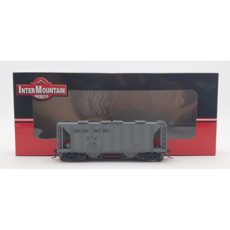 InterMountain 48680-09 HO Scale Union Pacific 2-Bay Covered Hopper Car #454 LN/Box