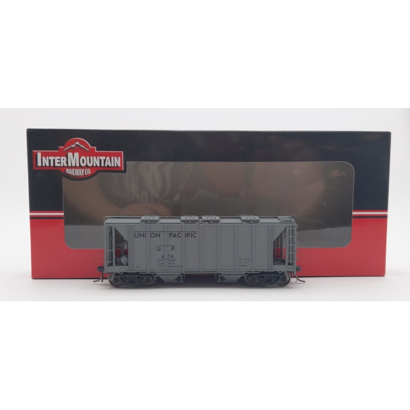 InterMountain 48680-11 HO Scale Union Pacific 2-Bay Covered Hopper Car #476 LN/Box