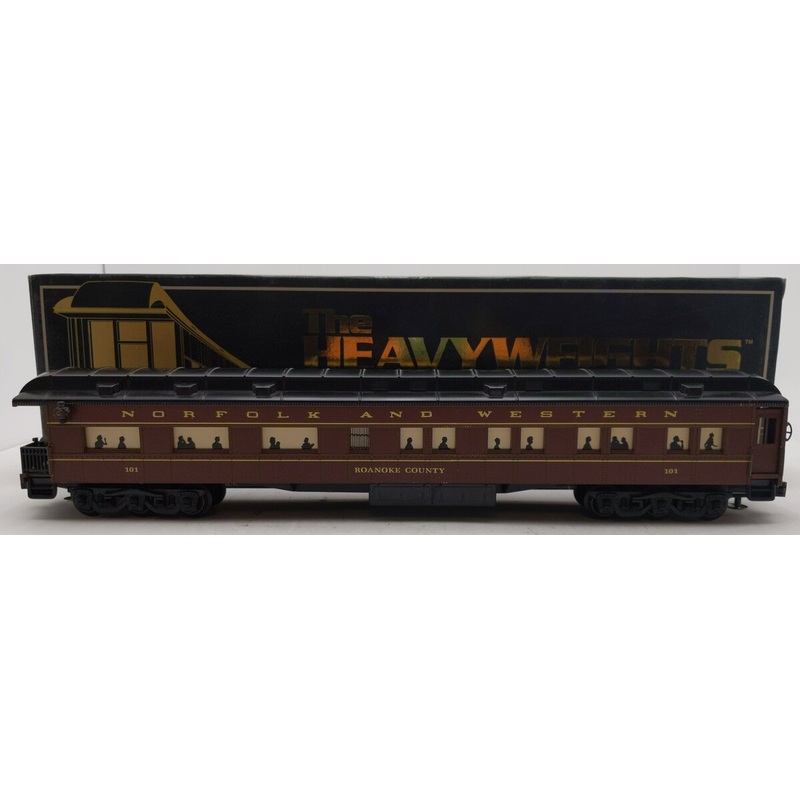 K-Line K101 O Gauge Norfolk and Western 18 Heavyweight Observation Car #101 EX/Box