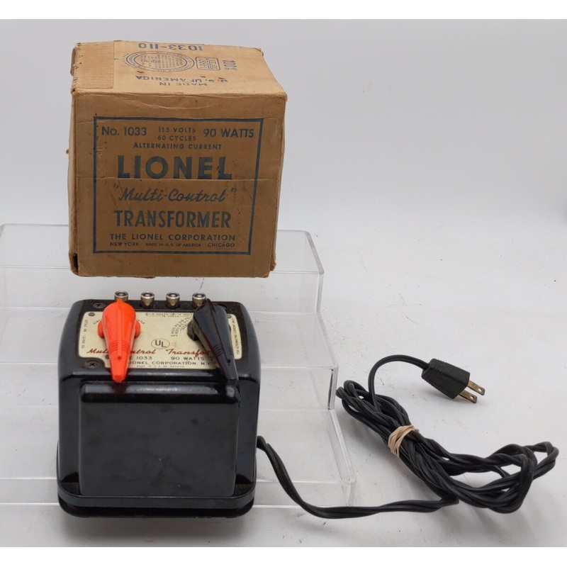 Lionel 1033 Vintage O 90 Watt Transformer w/ Whistle EX/Box