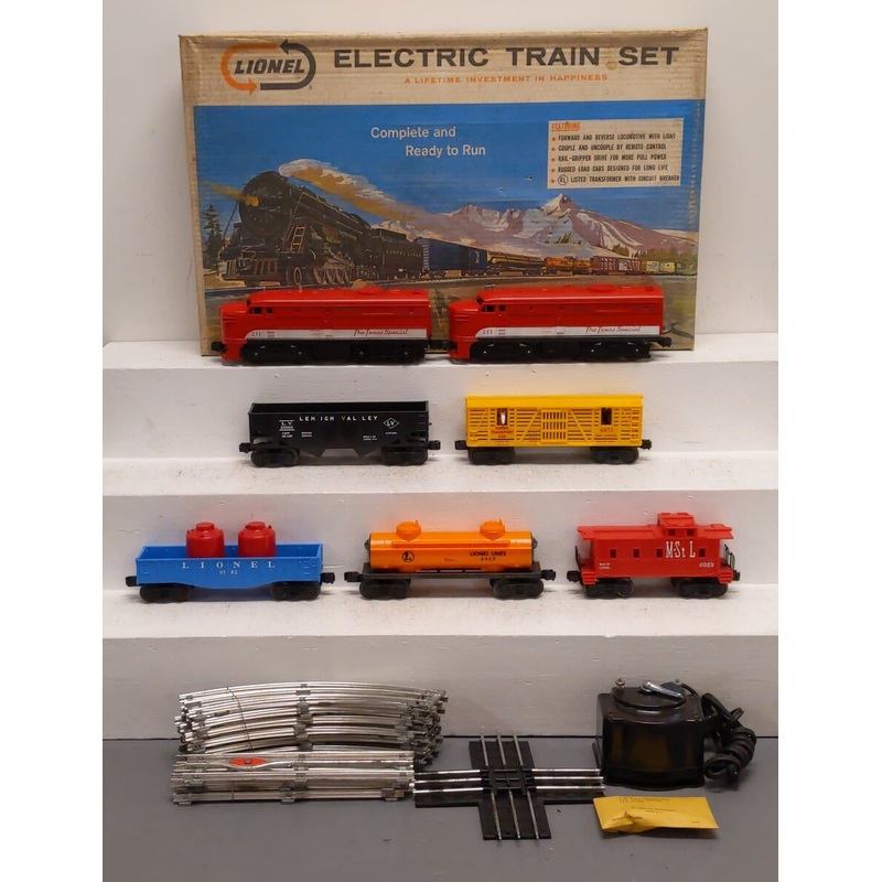 Lionel 11560 Vintage O 211AA Diesel Set 6465, 6076, 6473, 6142, EX/Box