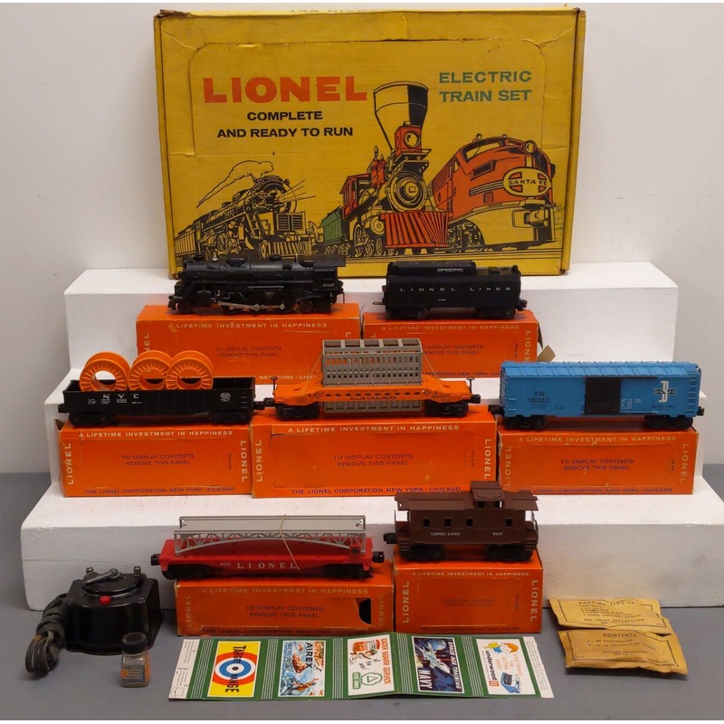 Lionel 1621WS O Gauge Set – 2037, 6026W, 6519, 6062, 6464-475, 6825, 6017 EX/Box