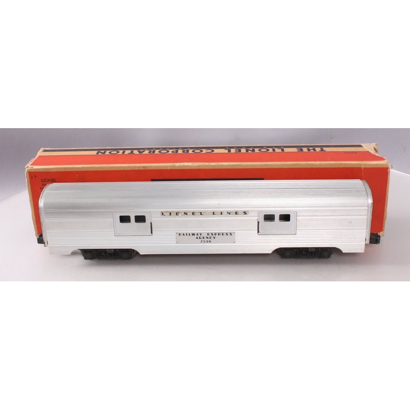 Lionel 2530 Vintage O Railway Express Agency Aluminum Baggage Car LN/Box