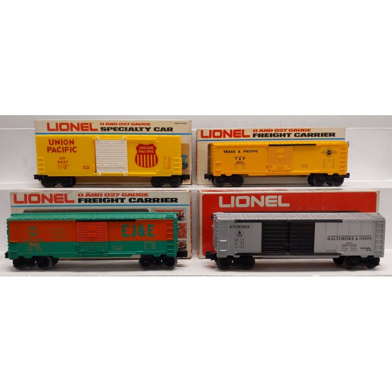Lionel Assorted O Gauge Freight Cars: 9627, 9422, 9463, 9701 [4] EX/Box
