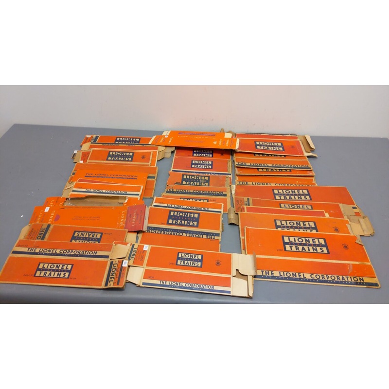 Lionel O Vintage Assorted Empty Boxes: 6436, 6844, 6464, 2454, 2020, 3451 [30]/Box