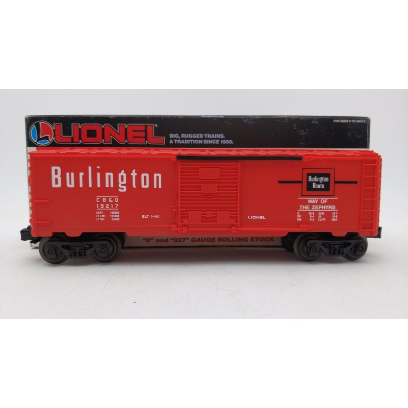 Lionel 6-19217 O Gauge Burlington Boxcar EX/Box