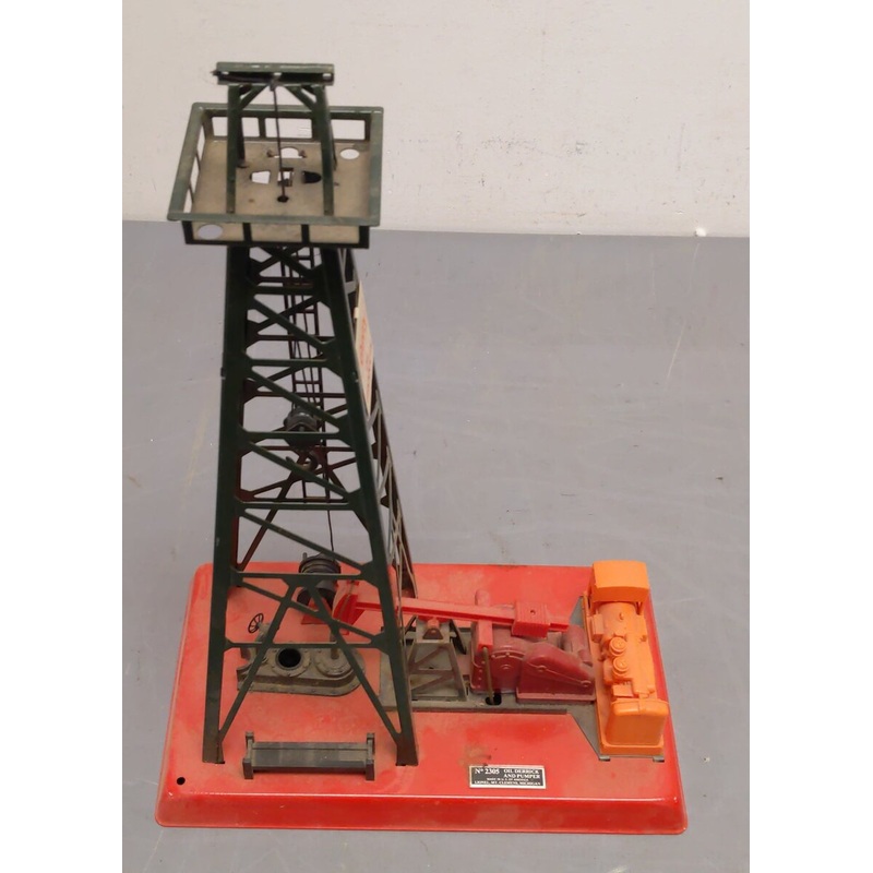 Lionel 6-2305 O Gauge Getty Operating Oil Derrick And Pump LN