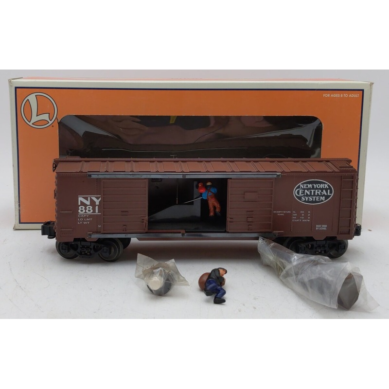 Lionel 6-26725 O Gauge New York Central Operating Hobo Boxcar #88160 EX/Box