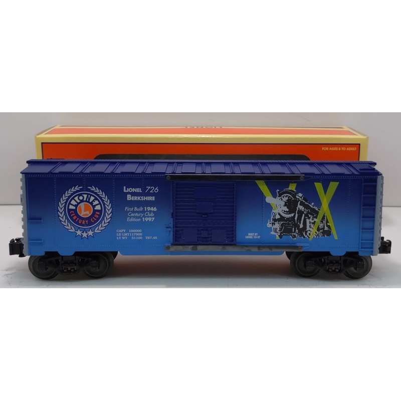 Lionel 6-29226 O Gauge 726 Berkshire Century Club Boxcar #726 LN/Box