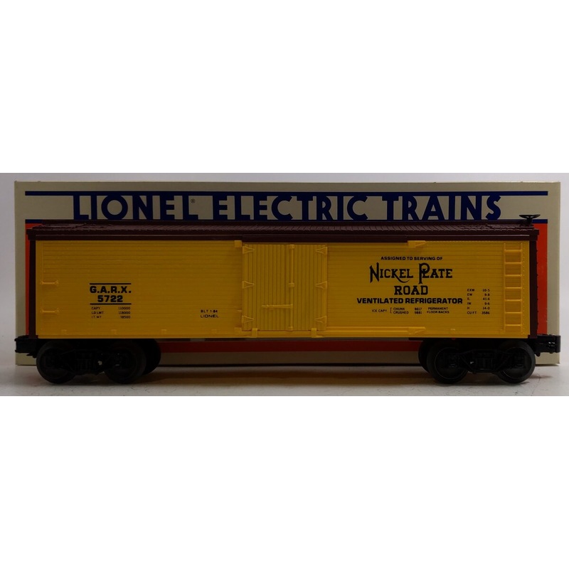 Lionel 6-5722 O Gauge Nickel Plate Road Woodside Reefer #5722 LN/Box