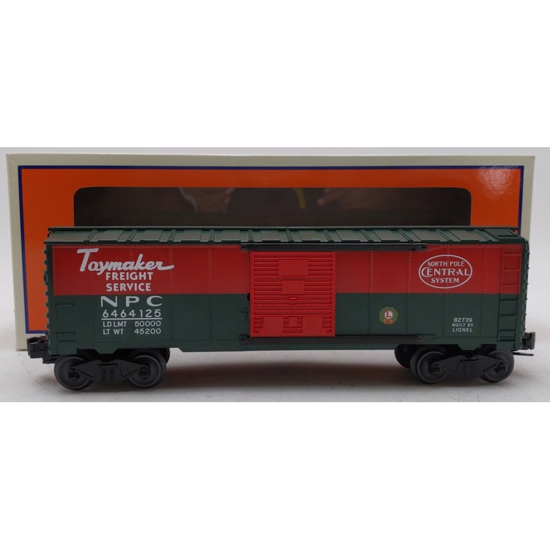 Lionel 6-82739 O Gauge North Pole Central Steel 3-Rail Boxcar #6464125 LN/Box