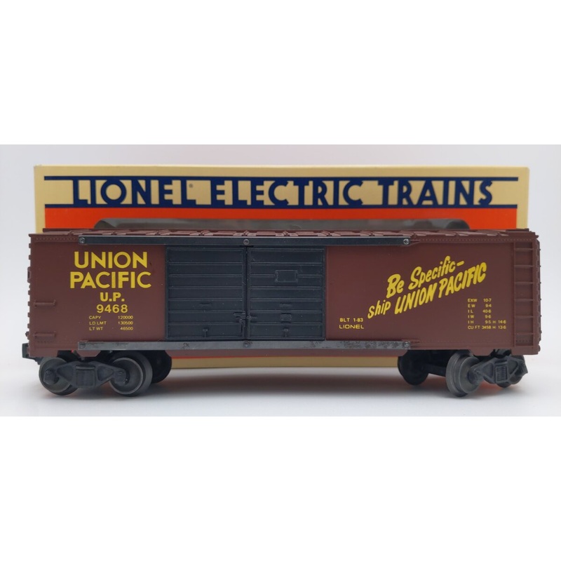 Lionel 6-9468 O Scale Union Pacific Double Door Boxcar #9468 VG/Box