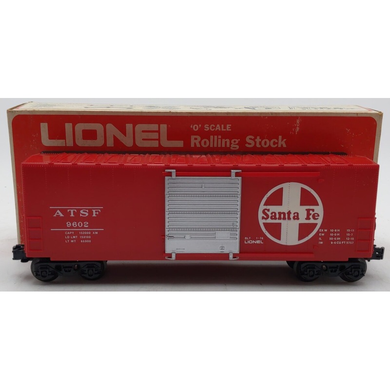 Lionel 6-9602 O Gauge Santa Fe Hi-Cube Boxcar EX/Box