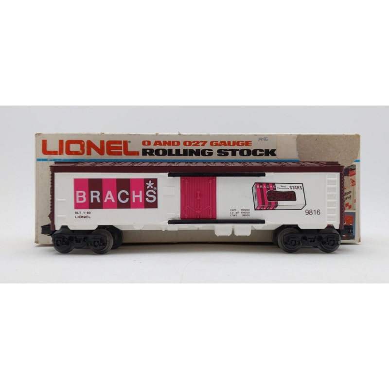 Lionel 6-9816 O Gauge Brach”s Candy Billboard Reefer Car #9816 EX/Box
