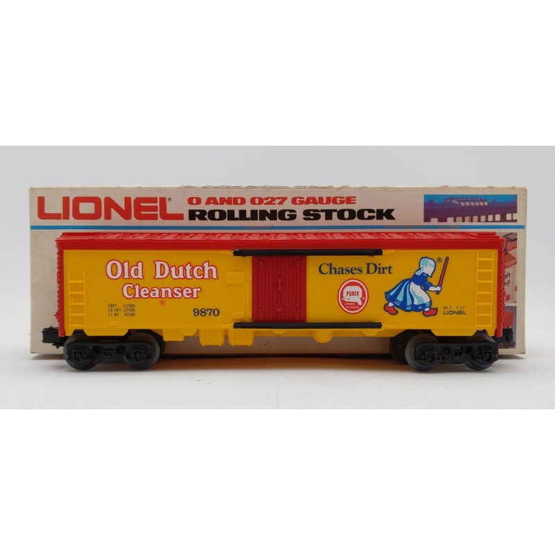 Lionel 6-9870 O Gauge Old Dutch Cleanser Billboard Reefer Car EX/Box