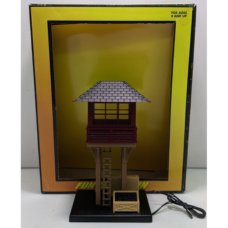 MTH 30-9097 O Gauge Brown & Black Elevated Gate Tower NIB