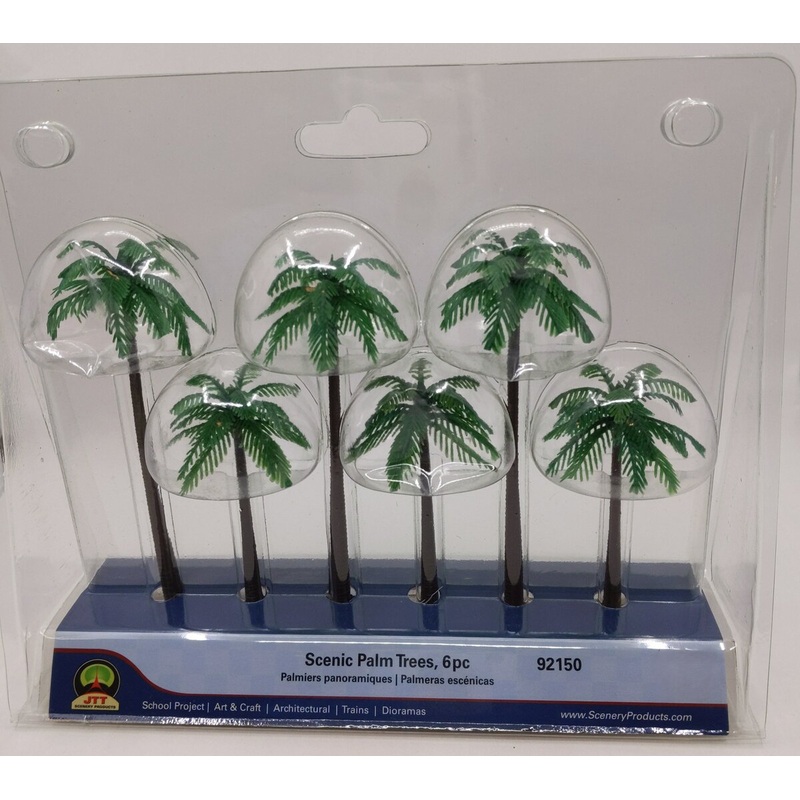 JTT Scenery Products 92150 Scenic Palm Trees 6 pc