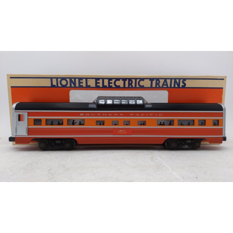 Lionel 6-7211 O Gauge Southern Pacific Daylight Aluminum Vista Dome Car EX/Box