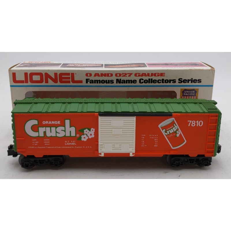 Lionel 6-7810 O Gauge Orange Crush Boxcar EX/Box