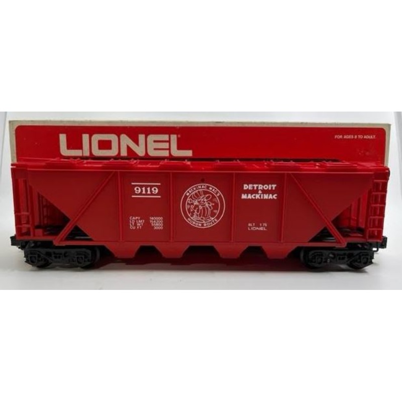 Lionel 6-9119 O Gauge Detroit & Mackinac Covered Hopper VG/Box