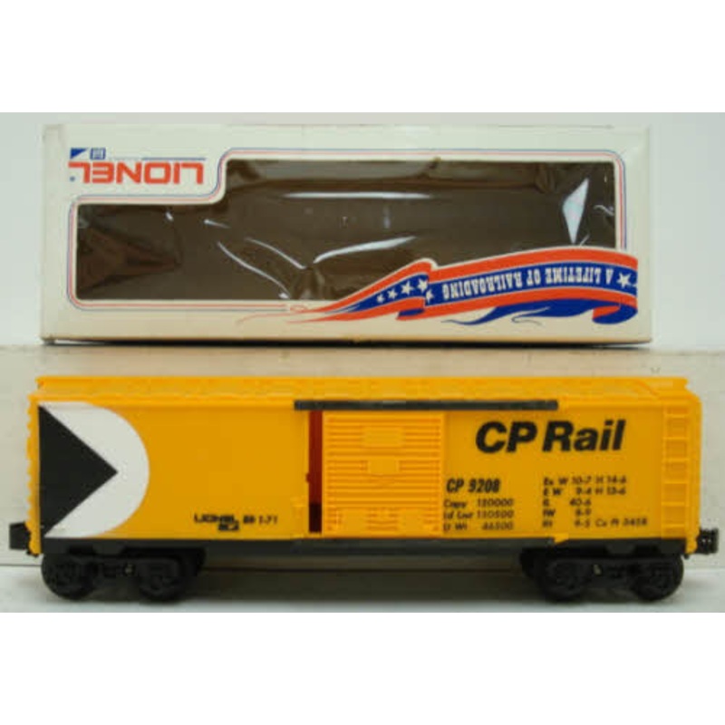 Lionel 6-9208 O Gauge CP Rail Boxcar LN/Box