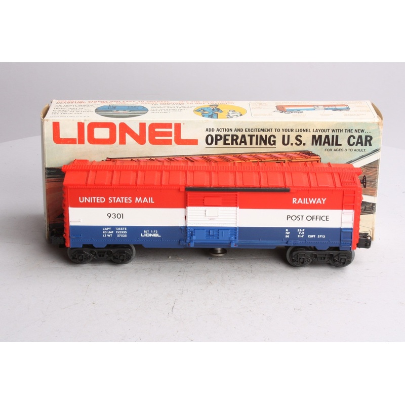 Lionel 6-9301 O Gauge US Mail Operating Boxcar #9301 – Without Mailbag EX/Box