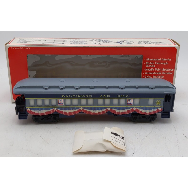 Lionel 6-9529 O Baltimore & Ohio Eisenhower Campaign Observation Car EX/Box