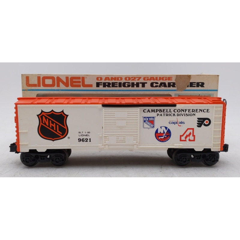 Lionel 6-9621 O Gauge NHL Campbell Conference Boxcar VG/Box