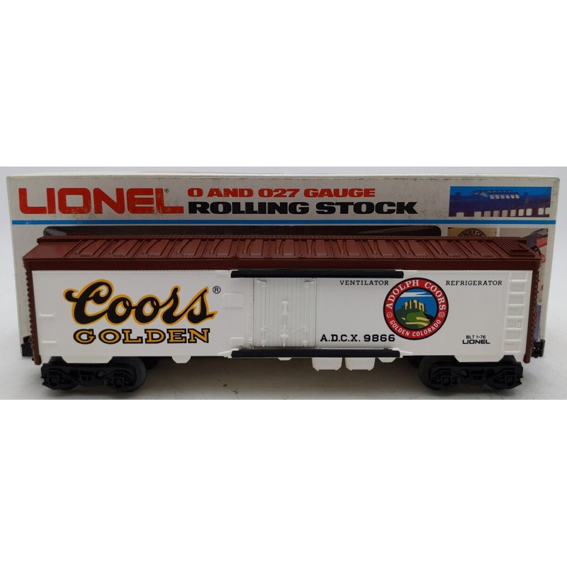Lionel 6-9866 O Gauge Coors Beer Billboard Reefer Car #9866 EX/Box