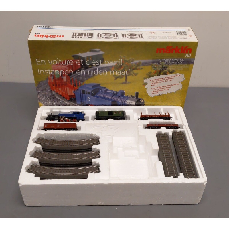 Marklin 29176 HO Gauge Steam Freight Train Set VG/Box