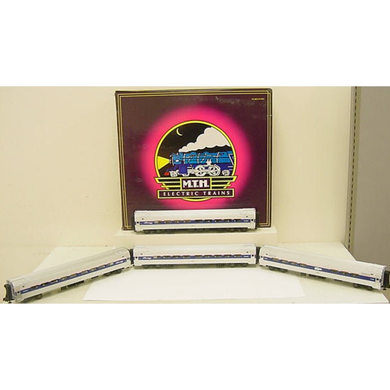 MTH 20-6531 O Gauge Amtrak Amfleet 4-Car Passenger Set LN/Box