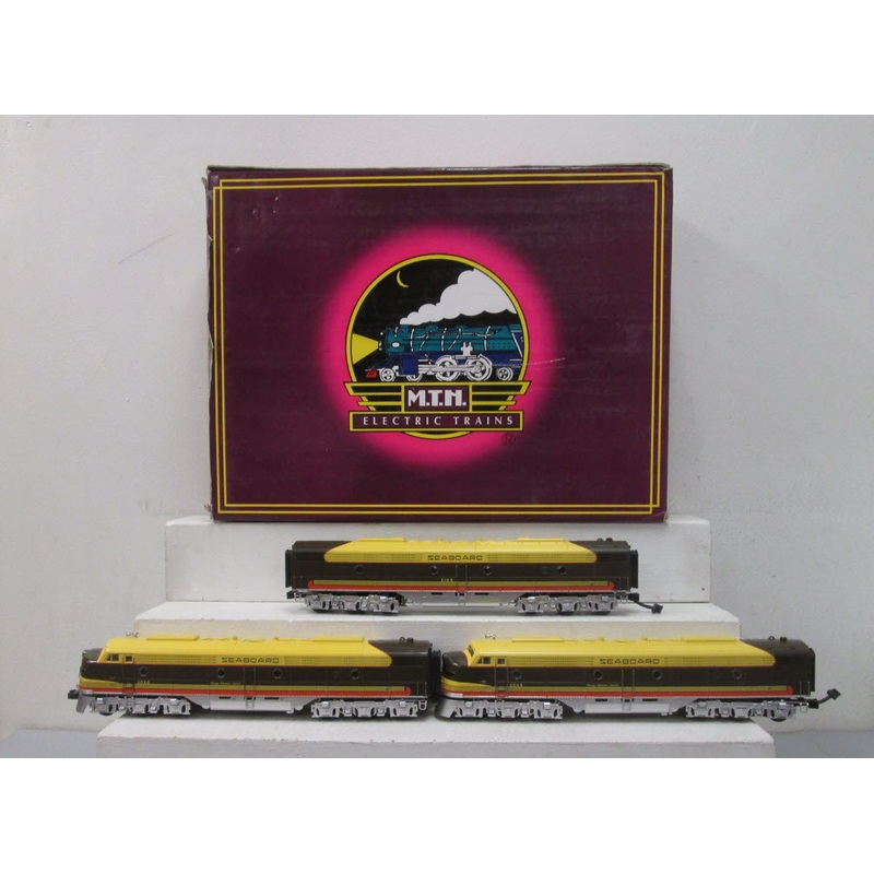 MTH 20-2168-1 O Gauge Seaboard E8 ABA Diesel Engine Set #3049/3050/3105 w/PS1 LN/Box