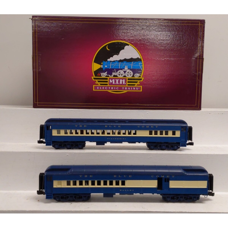 MTH 20-40084 O CNJ 70 Madison Combine/Diner2-Car Passenger Set LN/Box